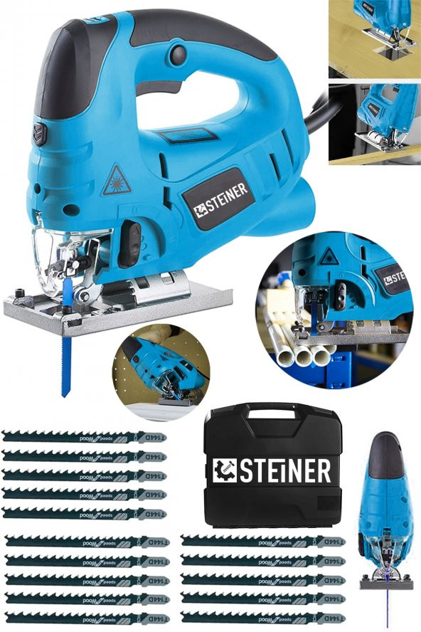 STEİNER Alman 4000 Watt Lazerli Professional 6 Kademe Devirli Otomatik Dekupaj Testere ürün görseli 1