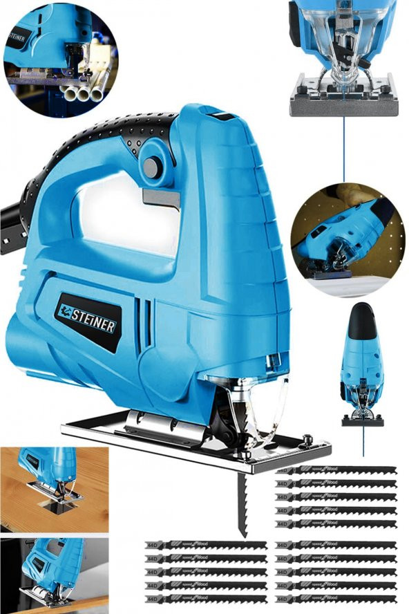 STEİNER Alman 4000 W Sjs Metal Şanzıman 6 Kademe Devirli Bakır Sargılı Dekupaj Testere Makinesi 15uç ürün görseli 1