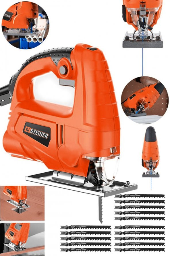 STEİNER 4000 W Sjs Metal Şanzıman 6 Kademe Devirli Bakır Sargılı Dekupaj Testere Makinesi 15uç ürün görseli 1