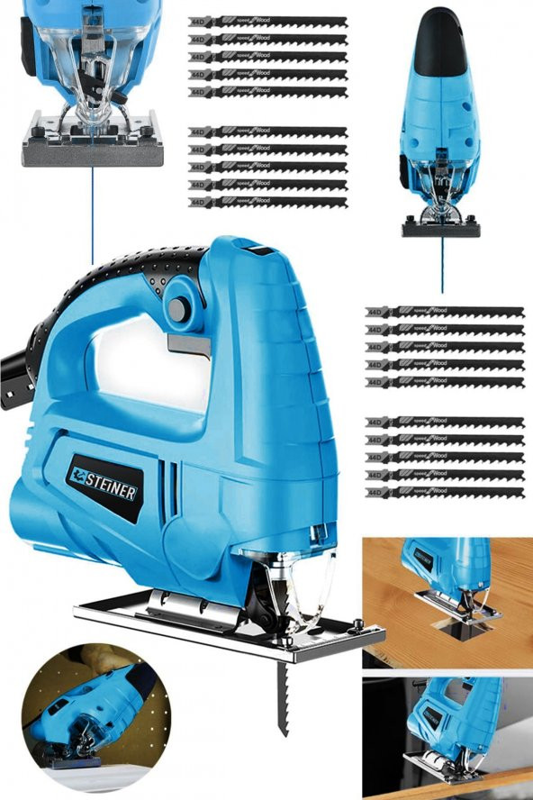 STEİNER Alman 4000 W Sjs Metal Şanzıman 6 Kademe Devirli Bakır Sargılı Dekupaj Testere Makinesi 20uç ürün görseli 1