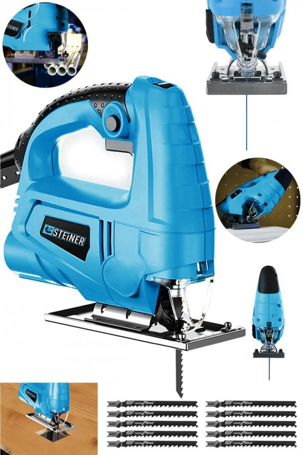 STEİNER Alman 4000 W Sjs Metal Şanzıman 6 Kademe Devirli Bakır Sargılı Dekupaj Testere Makinesi 10uç ürün görseli 1