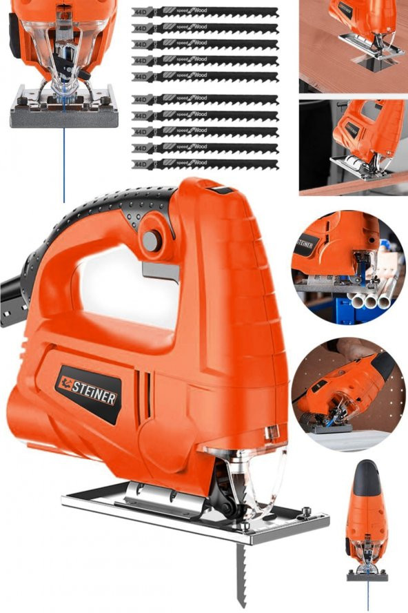 STEİNER Alman 4000 W Sjs Metal Şanzıman 6 Kademe Devirli Bakır Sargılı Dekupaj Testere Makinesi 10 Uç ürün görseli 1