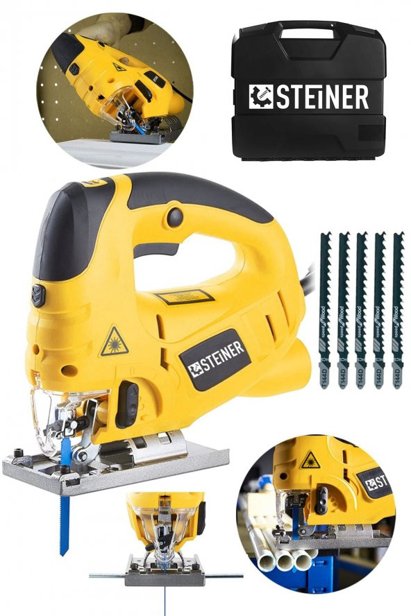 STEİNER Germany Technology 4000 Watt Lazerli Profesyonel Devir Ayarlı Dekupaj Testere Çantalı 5 Uçlu ürün görseli 1