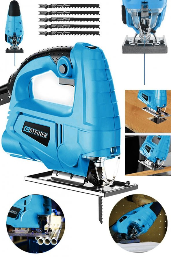 STEİNER Alman 4000 W Sjs Metal Şanzuman 6 Kademe Devirli Bakır Sargili Dekupaj Testere Makinesi 5uç ürün görseli 1