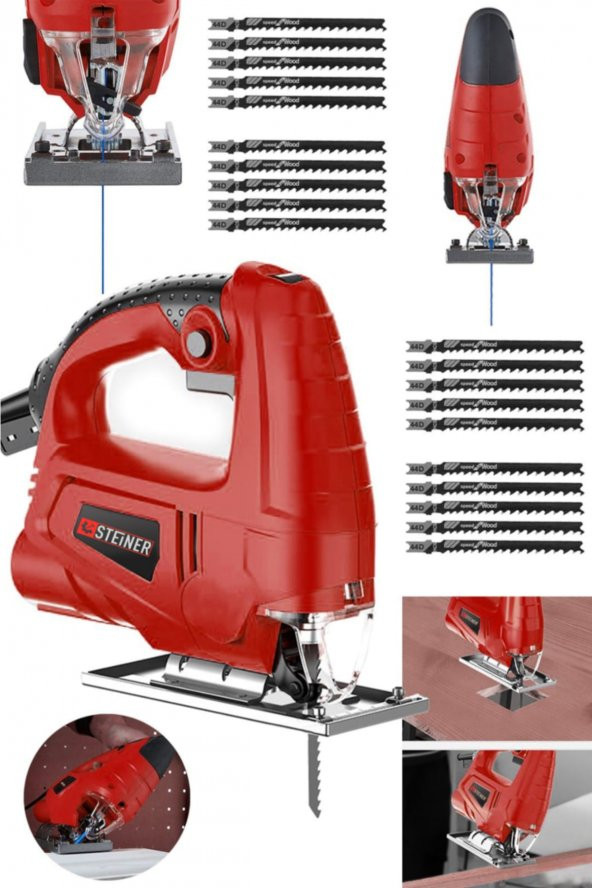 STEİNER Alman 4000 W Sjs Metal Şanzıman 6 Kademe Devirli Bakır Sargılı Dekupaj Testere Makinesi 20uç ürün görseli 1