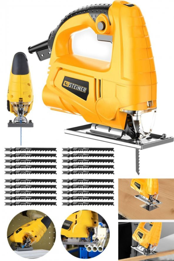 STEİNER Alman 4000 W Sjs Metal Şanzıman 6 Kademe Devirli Bakır Sargılı Dekupaj Testere Makinesi 20uç ürün görseli 1