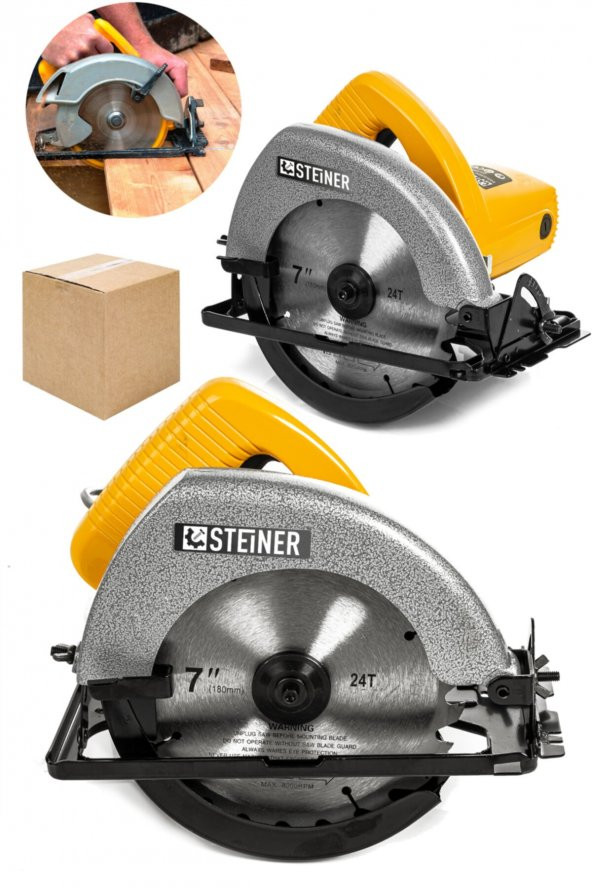 STEİNER Germany Technology 3000 Watt Srı Sjs Metal Şanzıman Sunta Kesme Daire Testere Makinesi 185mm ürün görseli 1