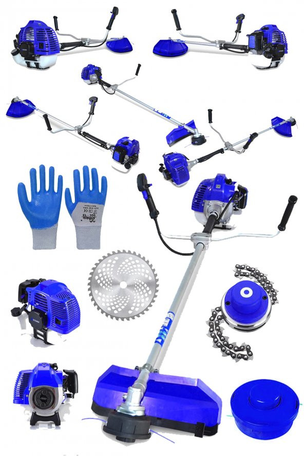 STEİNER M-9200 Yan Tipi Benzinli Motorlu Çalı Çim Ot Biçme Tırpanı Makinesi + Canavar Başlık ürün görseli 1