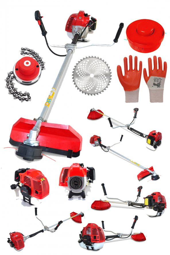 STEİNER Alman R-9100 Yan Tipi Benzinli Motorlu Çalı Çim Ot Biçme Tırpanı Makinesi + Canavar Başlık ürün görseli 1