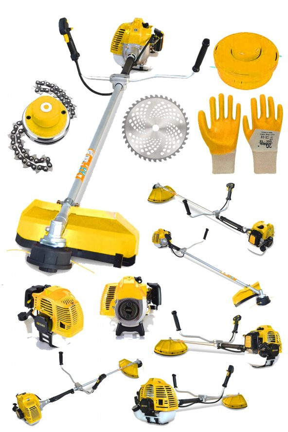 STEİNER Alman S-9100 Yan Tipi Benzinli Motorlu Çalı Çim Ot Biçme Tırpanı Makinesi + Canavar Başlık ürün görseli 1