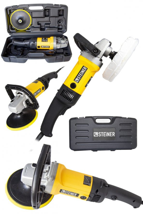 STEİNER 2800 Watt Profesyonel 6 Kademe Devir Ayarlı Metal Dişli Şanzıman Pasta Cila Polisaj Makinesi ürün görseli 1