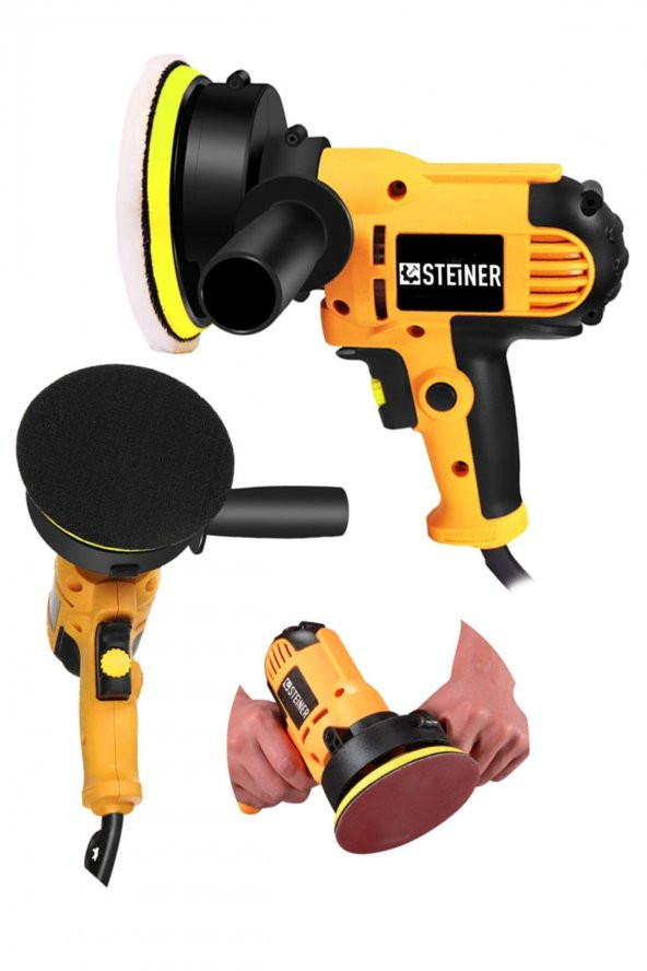 STEİNER Germany Technology 1200 Watt Profesyonel 6 Kademe Devir Ayarlı Pasta Cila Polisaj Makinesi ürün görseli 1