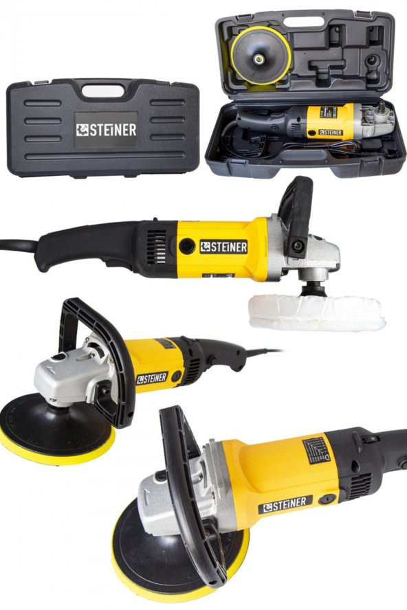 STEİNER Germany Technology 3000 Watt Profesyonel 6 Kademe Devir Ayarlı Pasta Cila Polisaj Makinesi ürün görseli 1