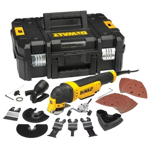 Dewalt DWE315KT-QS 300Watt Çok Amaçlı Zımparalama, Kesme Ve Raspalama Aleti ürün görseli 1