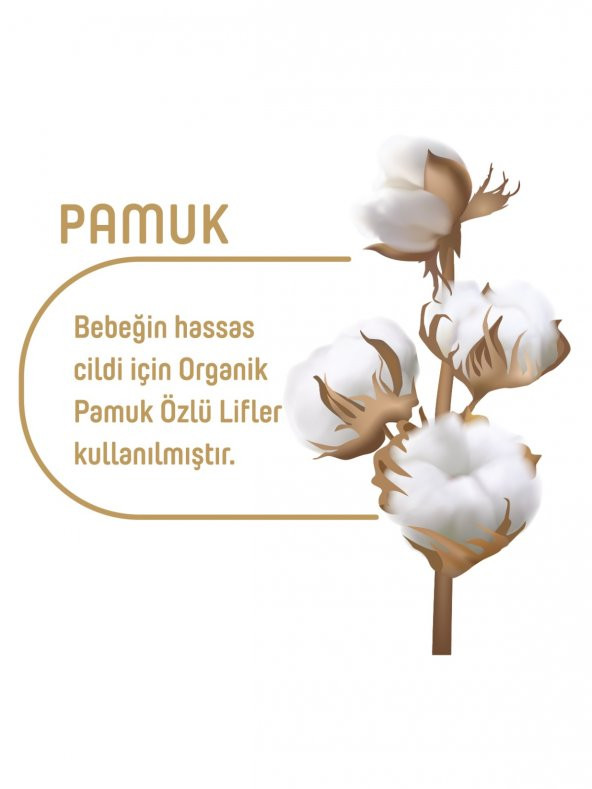 Pure Baby Organik Pamuklu Cırtlı Bez Tekli Paket 4 Numara Maxi 52 Adet ürün görseli 1