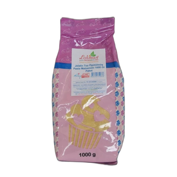 Jelatin Toz Öğütülmüş Pasta Malzemesi 1000 Gr Paket ürün görseli 1