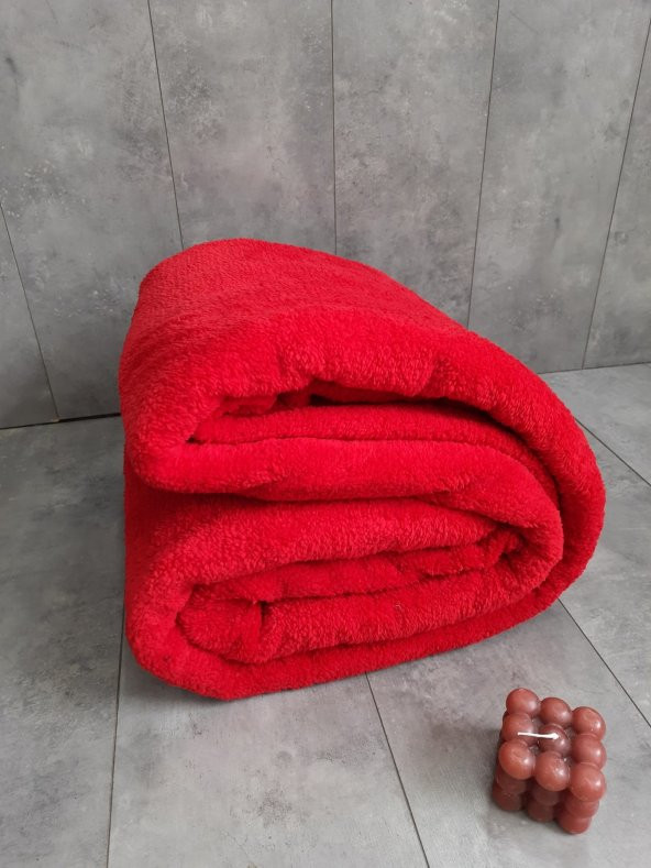 Aurora Kırmızı Welsoft Koltuk Örtüsü Çekyat Örtüsü 185x220 cm ürün görseli 1