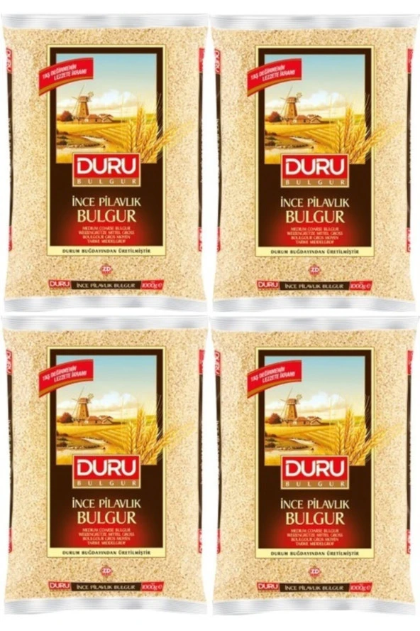 Duru İnce Pilavlık Bulgur 1 Kg X 4 Adet ürün görseli 1