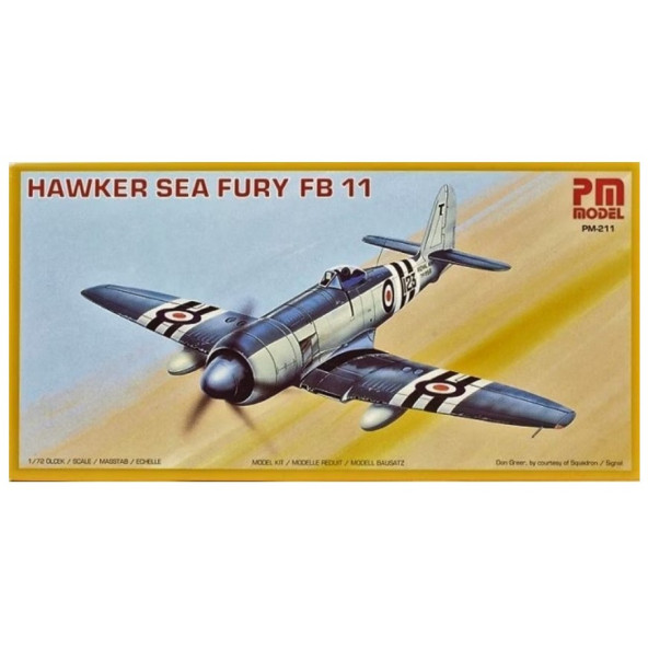 PM Model 211 1/72 Hawker Sea Fury FB11 Avcı Uçağı Demonte Plastik Maketi ürün görseli 1