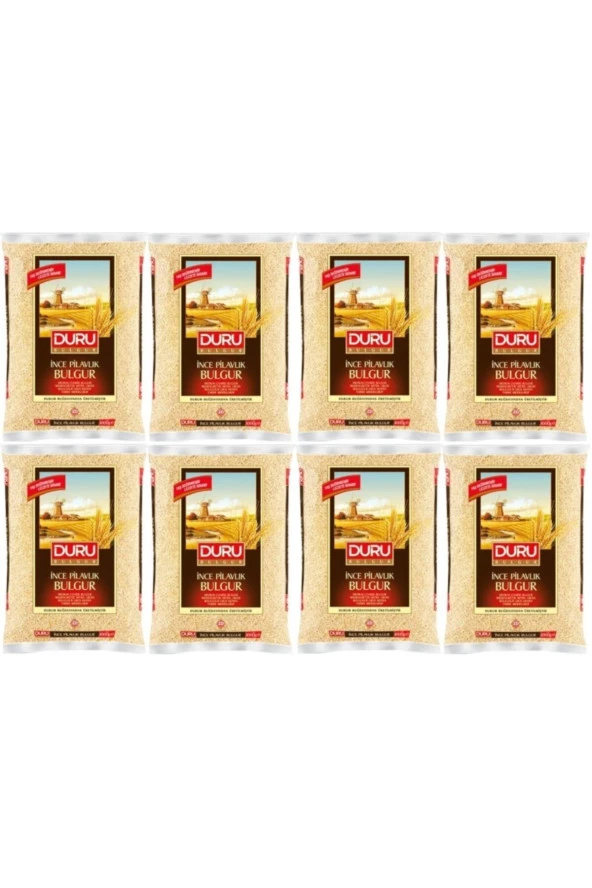 Duru İnce Pilavlık Bulgur 1 Kg X 8 Adet ürün görseli 1