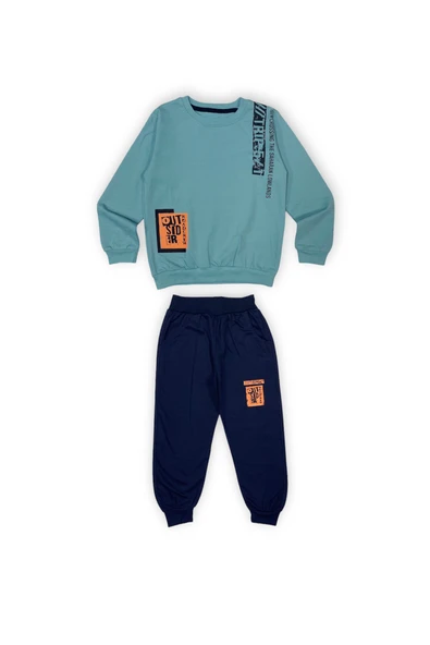İkiiplik Unisex Çocuk Eşofman Takım MNK0553 ürün görseli 1