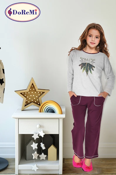 Doremi Kız Çocuk Pijama Takımı ürün görseli 1