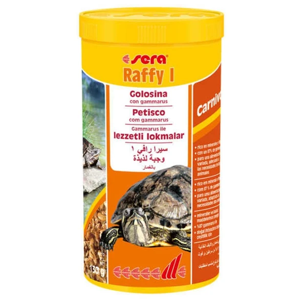 Sera Raffy I Gammarus 1000 ML 130 gr Skt:11/2027 Kablumbağa Ve Kertenkele Orjinal Kutusunda ürün görseli 1