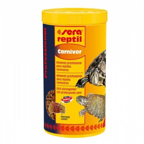 Sera Reptil Carnivor 250 ml Skt:11/2028 Etçil Sürüngen Yemi (85gr)  Kaplumbağa Yemi Orjinal Kutu ürün görseli 1