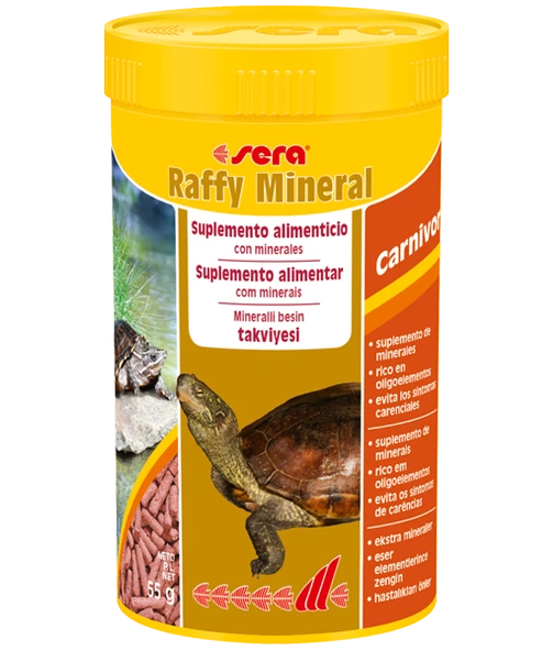 Sera Raffy Mineral 250 ml. Skt: 10/2028 Orjinal Kutusunda Kaplumbağa Yemi 55 gr ürün görseli 1