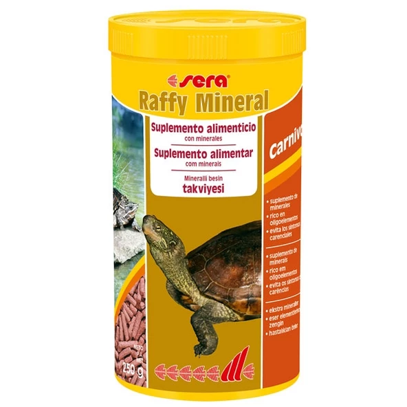 Sera Raffy Mineral 1000 ml. Skt: 09/2028 Orjinal Kutusunda Kaplumbağa Yemi 250 g ürün görseli 1