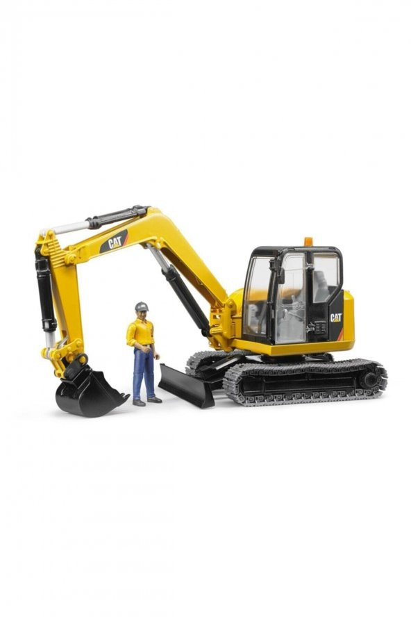 Bruder Cat Mini Ekskavatör Ve İnşaat İşçisi 02466 ürün görseli 1