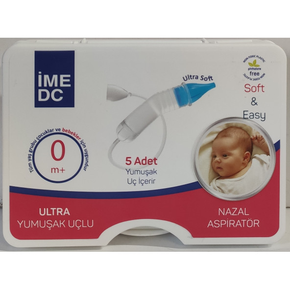 İME DC ULTRA YUMUŞAK UÇLU 5 ADET YEDEK UC NAZAL BURUN ASPİRATÖR  0 AY ürün görseli 1