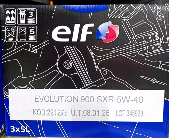 ELF EVOL 900 SXR 5W-40 5 LT X 3 ADET  2026 ÜRETİM ürün görseli 1