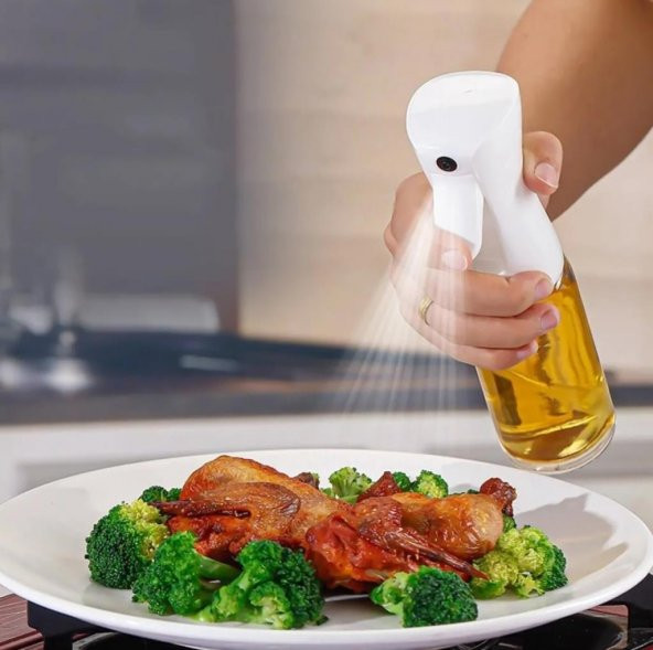 Kapris 1 Adet Sprey Yağdanlık  Air Fryer Cam Yağlık Mist Püskürtücü 210 ML ürün görseli 1
