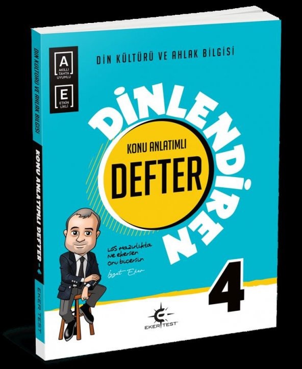 4. Sınıf Din Kültürü ve Ahlak Bilgisi Dinlendiren Defter Eker Test Yayınları ürün görseli 1