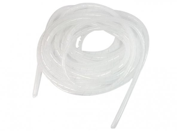 5 Metre Kablo Toplama Spirali Beyaz(6mm) ürün görseli 1