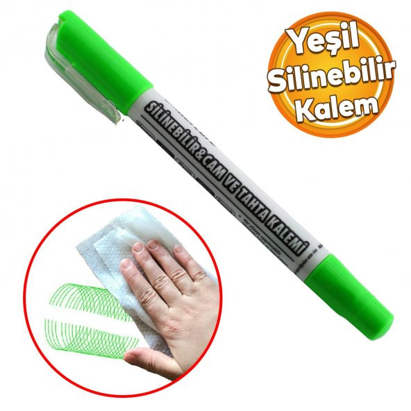 Silinebilir Tebeşir İşaretleyici Mercure Yeşil Kalem Metal Plastik Cam Ahşap Yüzey Yağlı Boya Uç ürün görseli 1
