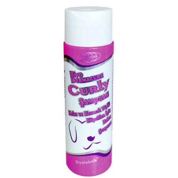 BiyoTeknik Curly Köpek Şampuan 250 Ml Skt:12/2026 Kalın ve Kıvırcık Tütlü Köpekler için Bakım Şampuanı ürün görseli 1