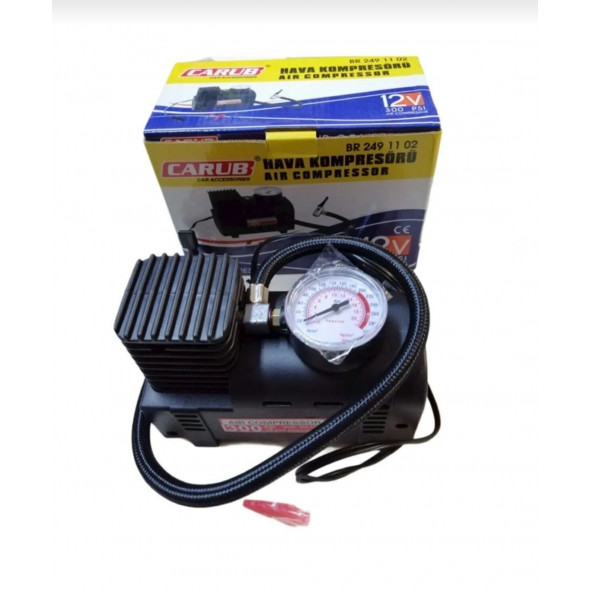 Araç Çakmaklık Girişli Hava Kompresörü 12V 300 Psi Lastik Şişirici Pompa ürün görseli 1