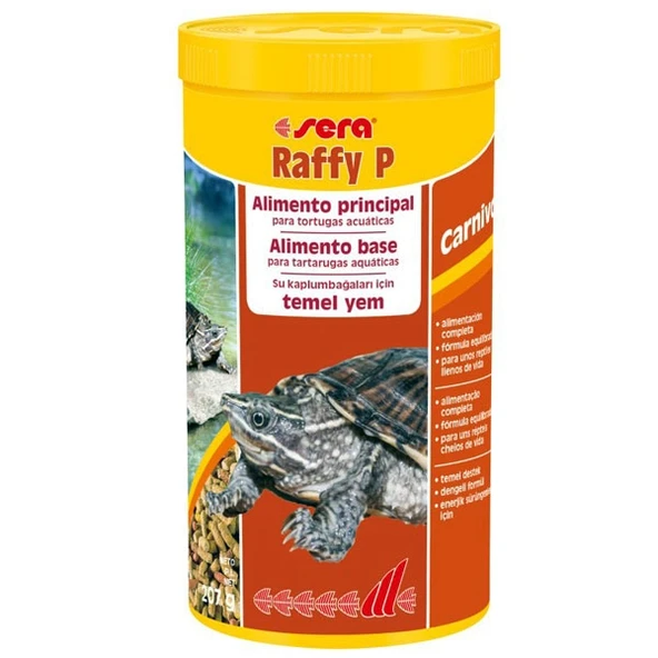 Sera Raffy P Nature Sticks 1000 ML 207 gr.  Orjinal Kutusunda Kaplumbağa yemi  Skt:12/2028 ürün görseli 1