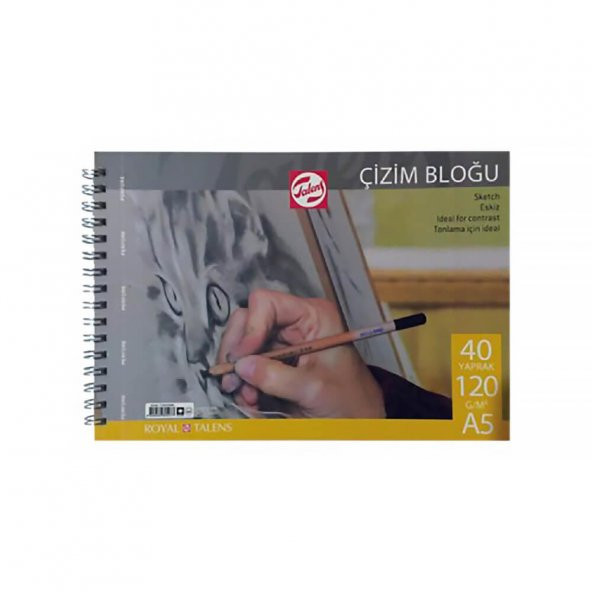 Talens Çizim Bloğu 200gr 40 yaprak A5 ürün görseli 1