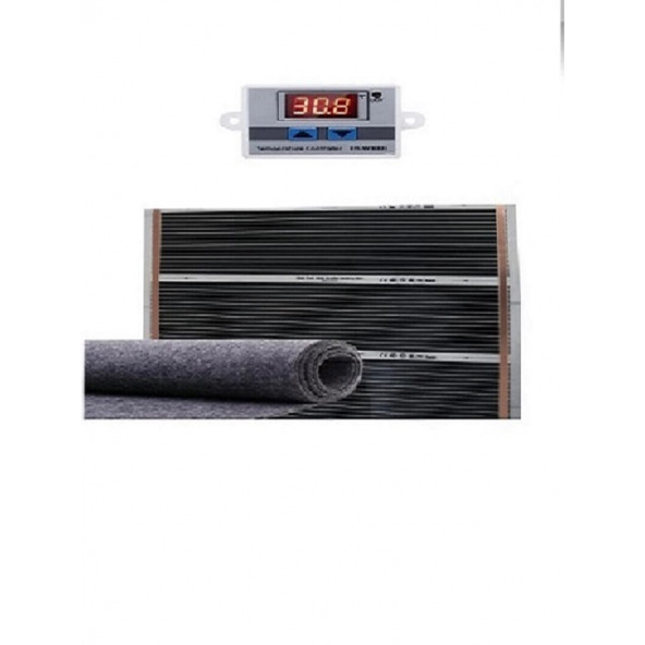 80x500 Keçeli Otomatik Termostatlı Halı Altı Karbon Isıtıcı ürün görseli 1
