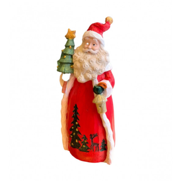 FENERLİ ÇAM AĞAÇLI NOEL BABA DEKOR HS691-1 - Resim 2