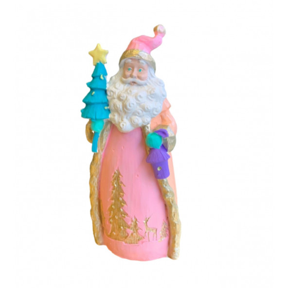 FENERLİ ÇAM AĞAÇLI NOEL BABA DEKOR HS691-3 - Resim 2