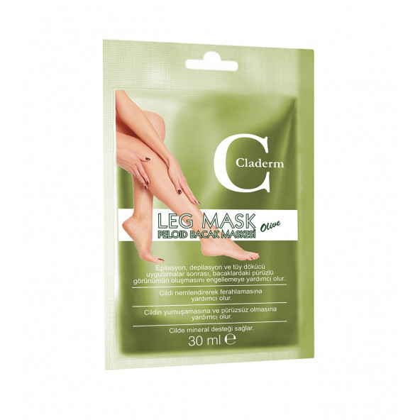 CLADERM PELOID BACAK MASKESİ 30ML. OLIVE ürün görseli 1