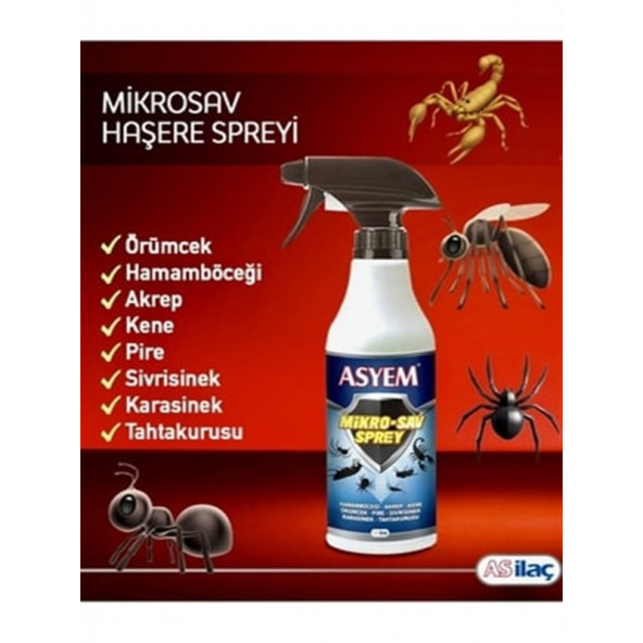 Kene-Hamam Böceği-Akrep-Örümcek-Pire-Sivrisinek -Karasinek -Tahtakurusu ) Insektisit  Srey ürün görseli 1