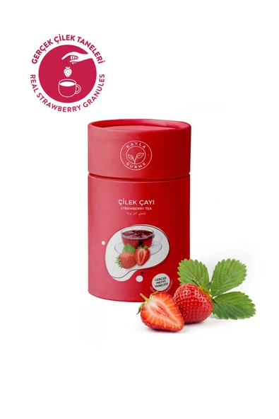 Kayla Gurme Çilek Çayı - Çilek Taneli - Silindir Karton Kutu 175 Gr. ürün görseli 1