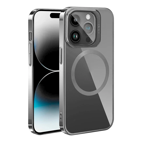 iPhone 15 Pro Max Kılıf Magsafe Wireless Şarj Özellikli Standlı Klon Kapak Kılıf ürün görseli 1