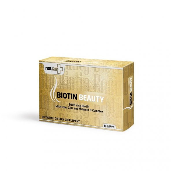 NOUPLUS BİOTİN BEAUTY 5000 MCG 60 TB ürün görseli 1