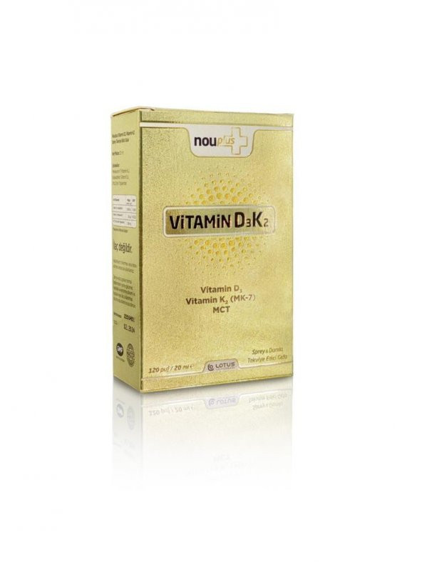 Nouplus Vitamin D3 K2 Sprey 20 ML ürün görseli 1